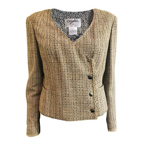 used chanel tweed jacket|chanel tweed jacket outlet.